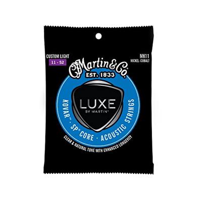 Martin Strings Luxe MK11 Kovar SP Core Nickel Cobalt Custom Light 11-52 snarenset voor westerngitaar
