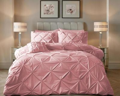 Sleeptime Velvet Pintuck Roze 200 x 200/220 cm