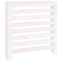 VidaXL Radiatorombouw 79,5x19x84 cm massief grenenhout wit - thumbnail