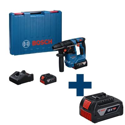Bosch Professional GBH 18V-18 Accu boorhamer SDS-Plus 1,5J 18V 4.0Ah in koffer - 0611927002