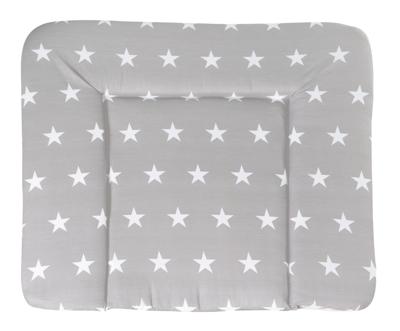 Materassino fasciatoio - ROBA - LITTLE STARS - 85 x 75 cm - Grigio con stelle bianche