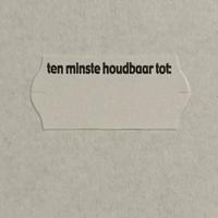 Etiket 2612 wit perm 2-slit Tenminste ho - thumbnail