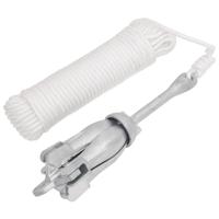 VidaXL Anker met touw inklapbaar 6 kg thermisch verzinkt gietijzer - thumbnail