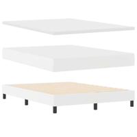Bedframe met matras met matras Wit 140 x 200 cm Kunstleer - thumbnail