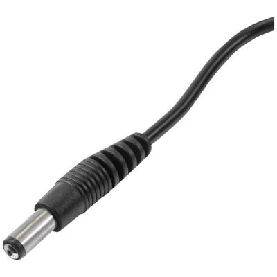Akyga AK-DC-01 USB-laadkabel DC-stekker 5,5 mm 0.80 m Zwart