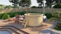 Tuindeco Hottub Basic inclusief externe aluminium kachel Ø200 cm- - Hout- Tuindeco - thumbnail