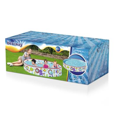 Bestway Stijve Kinderzwembad PVC Vissen 152x25 cm +2 Jaar Tuin 55029