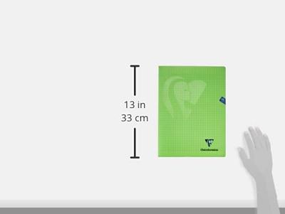 Clairefontaine schrift Mimesys voor ft A4+, 96 bladzijden, kaft in PP, seyès, groen