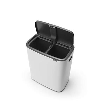 Brabantia Bo touch bin 2x30 liter white