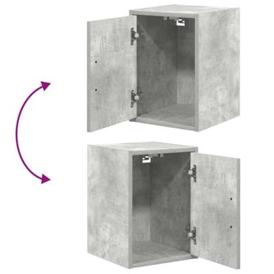 VidaXL Garagekasten 2 st bewerkt hout betongrijs VidaXL Garagekasten 2 st bewerkt hout betongrijs