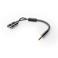 Nedis Stereo 3,5 mm mini-jack splitterkabel male naar 2x female - thumbnail