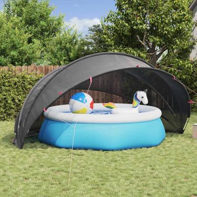 Pooldome Zwart 500 x 500 x 236 cm 185T polyester met PU-coating