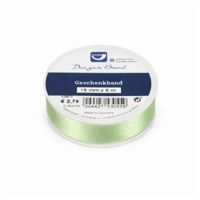 Horn cadeaulint satijn groen 5 m | 36 stuks