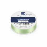 Horn cadeaulint satijn groen 5 m | 36 stuks - thumbnail