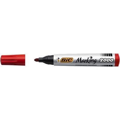 Permanente markeerstift Bic Marking 2000 Rood 12 Onderdelen