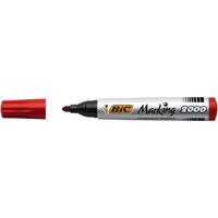 Permanente markeerstift Bic Marking 2000 Rood 12 Onderdelen - thumbnail