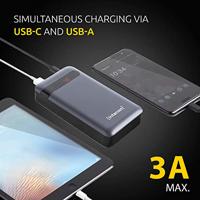 Intenso PD20000 Powerbank 20000 mAh Quick Charge 3.0, USB PD 3.0 LiPo Zwart Statusweergave - thumbnail