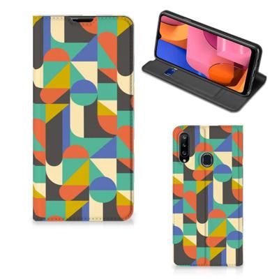 Samsung Galaxy A20s | Hoesje met Magneet | Funky Retro Samsung Galaxy A20s | Hoesje met Magneet | Funky Retro