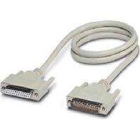 Phoenix Contact Serieel, Parallel Aansluitkabel [1x D-sub bus 25-polig - 1x D-sub stekker 25-polig] 2.00 m Wit - thumbnail