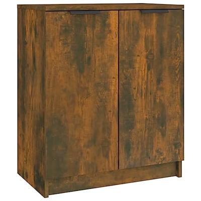 VidaXL Schoenenkast 59x35x70 cm bewerkt hout gerookt eikenkleurig