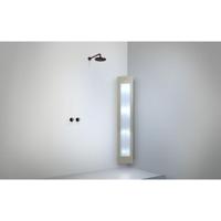 Sunshower Round Plus L infrarood + UV licht opbouw incl installatieset hoek 185x33x25cm full body Sand White L0600-L0106-SML0800 - thumbnail