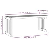 Tuinbankje verlengbaar 212,5x40,5x45 cm massief douglashout - thumbnail