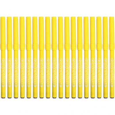 Colortime stiften lijndikte 2 mm citroengeel 18 stuks Colortime stiften lijndikte 2 mm citroengeel 18 stuks