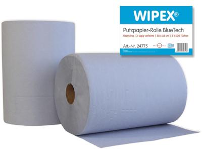 NORDVLIES poetspapier "bluetech putzpap. bluetech 2-pack blue size 38x38cm