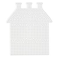 Hama strijkkralenbordje - huis - thumbnail