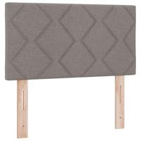 Boxspringbed met matras met matras Taupe 80 x 200 cm Stof - thumbnail