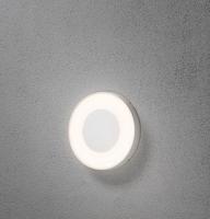 Wandlamp Konstsmide Carrara 7985-250 mat wit round 27cm remote control, vandalismebestendig glas - thumbnail
