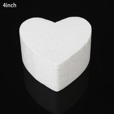 4-delige hartvormige prothese schuim bakken fondant taart zijde bloem praktijk schimmel hoogte: 10cm grootte: 4 inch
