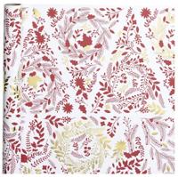 Creativ Company Inpakpapier, kerstbomen, b: 50 cm, 80 gr, goud, rood, wit, 3 m/ 1 rol - thumbnail