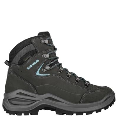 Lowa Renegade Evo GTX Mid S Hoge Wandelschoen Dames Asphalt/Turqoise 6
