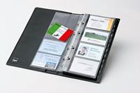 Sigel VZ300 Visitekaart ringboek 200 kaarten (b x h x d) 147 x 265 x 44 mm Zwart (mat) Kunststof - thumbnail