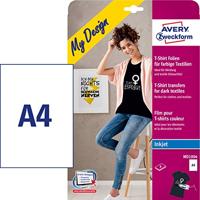 Avery-Zweckform My Design T-Shirt MD1004 Inkjet-textielfolie DIN A4 Voor gekleurd textiel, Geoptimaliseerd voor inkjet 8 vellen - thumbnail