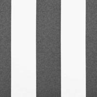 Luifel uittrekbaar 3x2,5 m stof en aluminium antraciet en wit - thumbnail