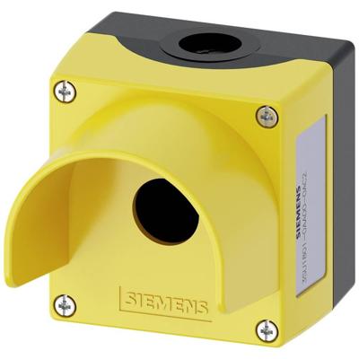 Siemens 3SU1801-0AA00-0AC2 3SU18010AA000AC2 Lege behuizing 1 inbouwplaats, Met beschermde kraag (l x b x h) 85 x 85 x 112.5 mm Geel 1 stuk(s)