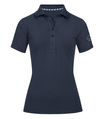 ELT Flensburg Polo donkerblauw maat:m