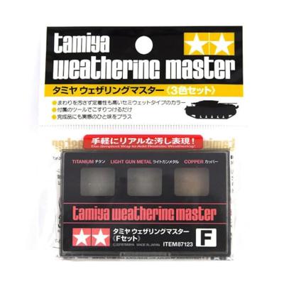 Tamiya 87123 Modelspoor poederverf Titanium, Lichtgrijs (metallic), Koper 1 set(s)