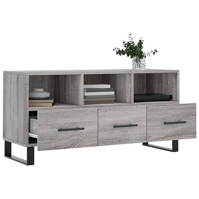 Tv-meubel 102x36x50 cm bewerkt hout grijs sonoma eikenkleurig