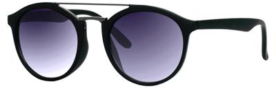 Mlook zonnebril unisex matzwart met grijze lens (ml 6600)