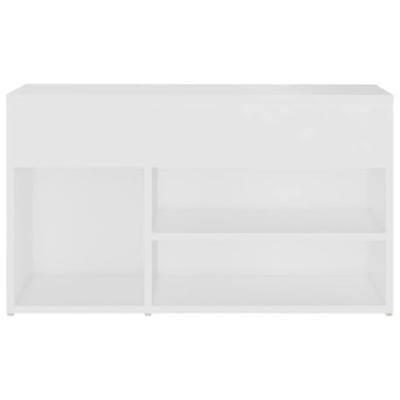 Schoenenbank 80x30x45 cm spaanplaat wit