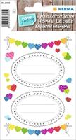 Herma decoratie etiketten 16 x 9 cm papier 6 delig - thumbnail