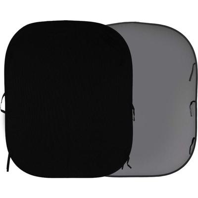 Manfrotto opvouwbare achtergrond 180x215cm zwart/grijs