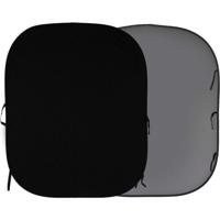 Manfrotto opvouwbare achtergrond 180x215cm zwart/grijs - thumbnail