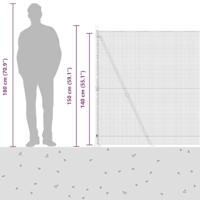 VidaXL Afrasteringspaal zilver 10 x 1,4 m (16 x 16 mm gaas) staal - thumbnail