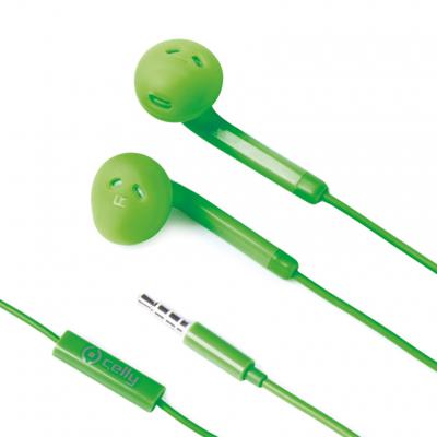Celly FUN35GN hoofdtelefoon/headset Bedraad In-ear Oproepen/muziek Groen Celly FUN35GN hoofdtelefoon/headset Bedraad In-ear Oproepen/muziek Groen