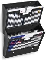 CEP First wandfolderhouder horizontaal, 1 vak, zwart - thumbnail