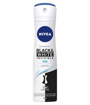 Nivea Black & White Invisible Pure Deodorant Spray Nivea Black & White Invisible Pure Deodorant Spray